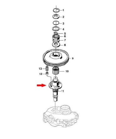Tarczka sprzęgła zapadkowego lewa KEMPER 345 (prawy mały rotor)