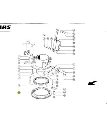 Wieniec rury obrotu Z42 CLAAS