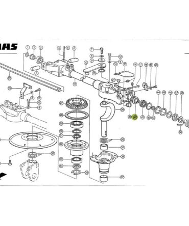 Koło zębate stożkowe Z15 CLAAS VOLTO (15x45)