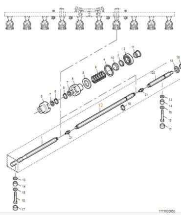 Wałek sześciokątny KEMPER L-1490