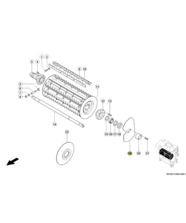 Blacha walca wstępnego górnego Claas Jaguar 980-930