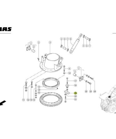 Ogranicznik obrotu rury 900-830 CLAAS