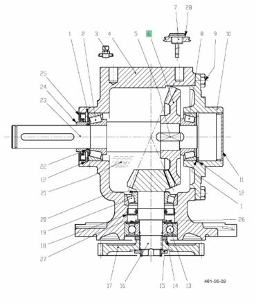 Koło zębate Z33 przekładni kosiarki POTTINGER (14x33)