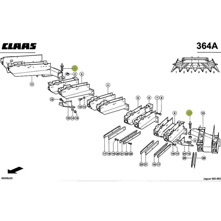 Śruba centrująca CLAAS ORBIS, JAGUAR - obrazek 3